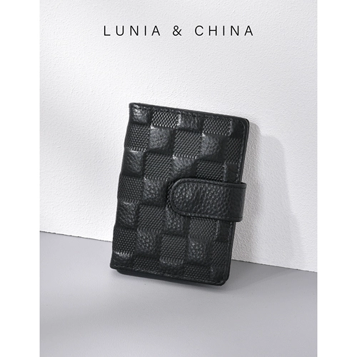 Вместительный и большой маленький картхолдер подходит для мужчин и женщин для визитных карточек, из натуральной кожи