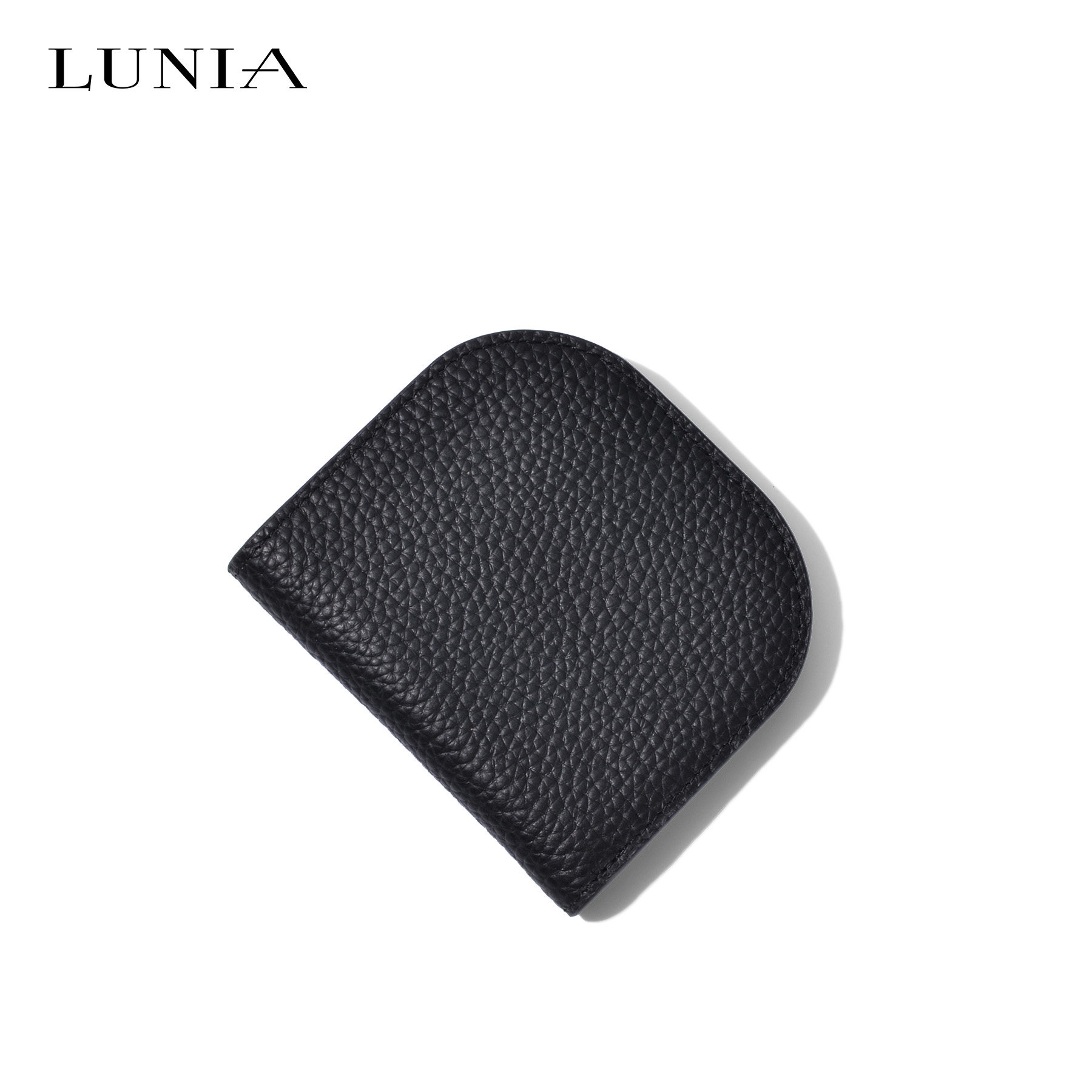 拉链女短款头层牛皮迷你简约小钱包 lunia路尼亚钱包