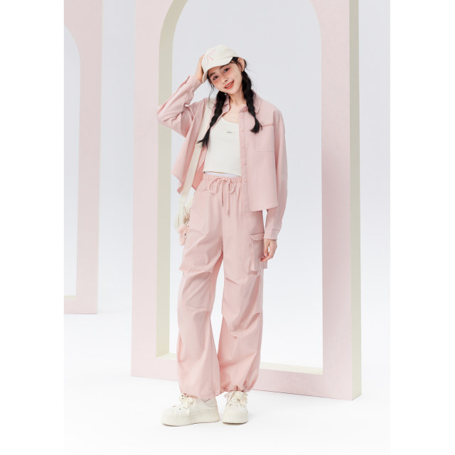 Zihan American overalls ຂອງແມ່ຍິງ summer ແລະດູໃບໄມ້ລົ່ນໃຫມ່ commuter ກາງເກງບາງວ່າງວ່າງ