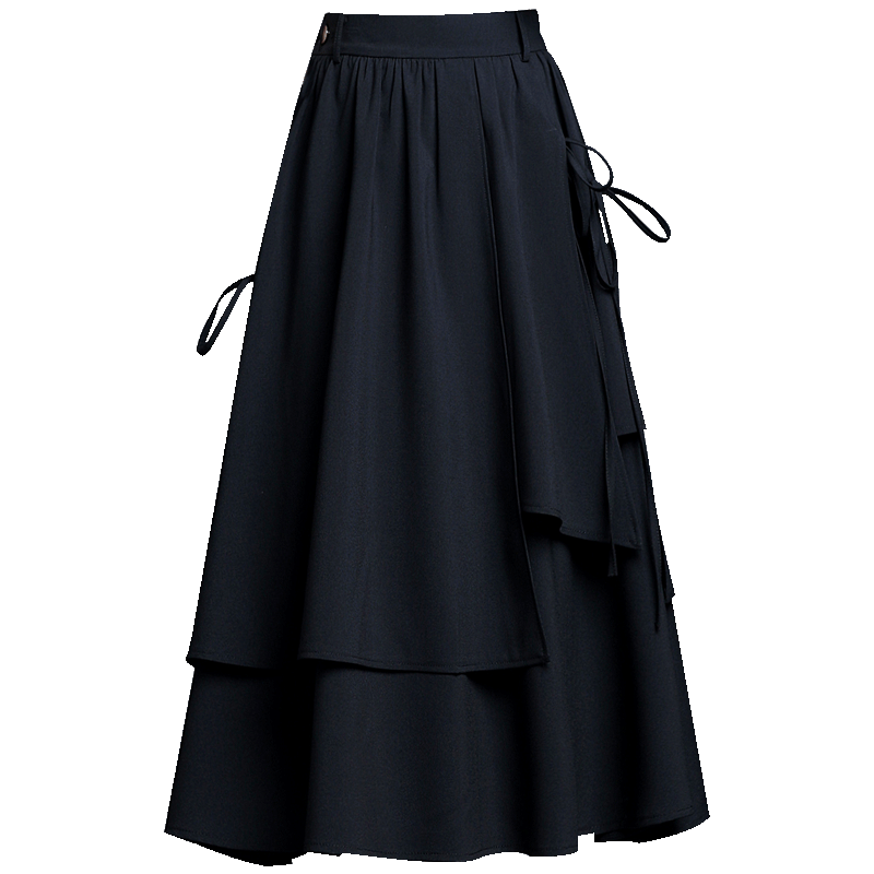 百褶裙秋冬2021新款中长款高腰裙子 蔻贝莉半身裙