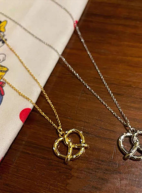 韩国小众设计姜涩琪同款锆石金属项链女高级百搭颈链锁骨链