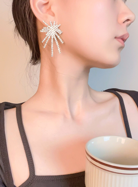 JG欧美合金女锆石新品耳环