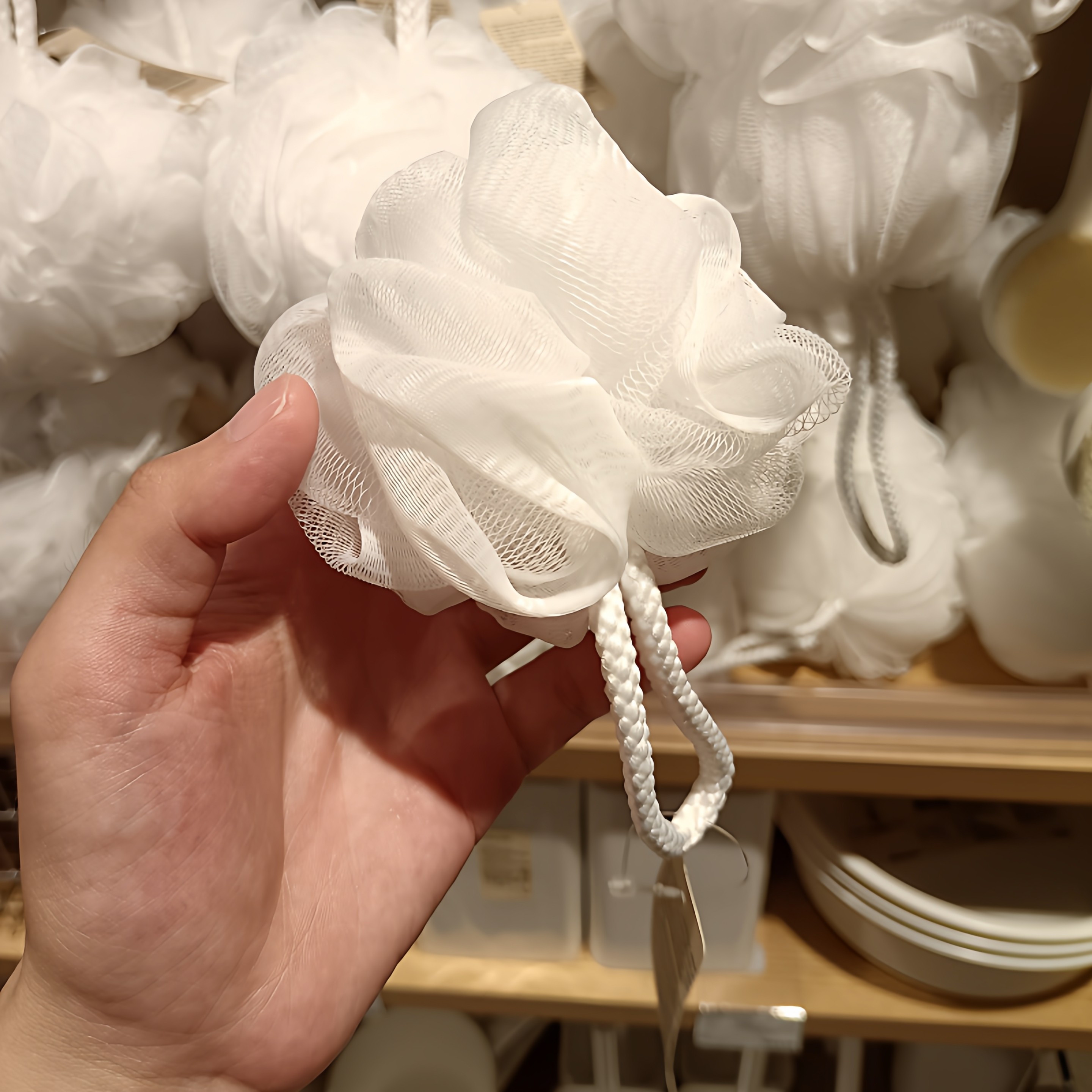 MUJI无印良品洗澡起泡沐浴球浴花家用旅行便携伸缩搓背浴球现货,淘宝优惠券,粉丝福利购,淘宝优惠卷