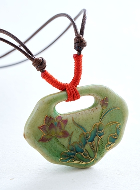 陶瓷吊坠挂件复古民族风