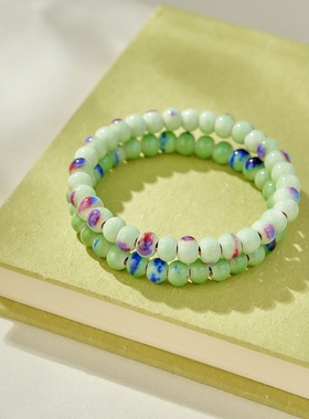 手工编织古风摆摊单圈首