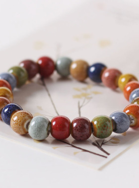 陶瓷首饰小清新手链可