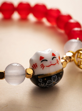 陶瓷不怕水手链性价比猫猫手链