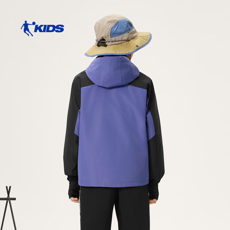 乔丹三合一风衣男童摇粒两件套外套儿童加绒户外连帽TDFFDA261037,淘宝优惠券,粉丝福利购,淘宝优惠卷