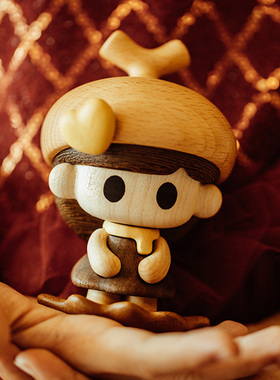 原创设计手办木质潮玩个性礼物桌面创意摆件原上城winki橡果