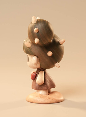 原创设计手办木质潮玩个性礼物桌面创意摆件原上城winki仙人球球