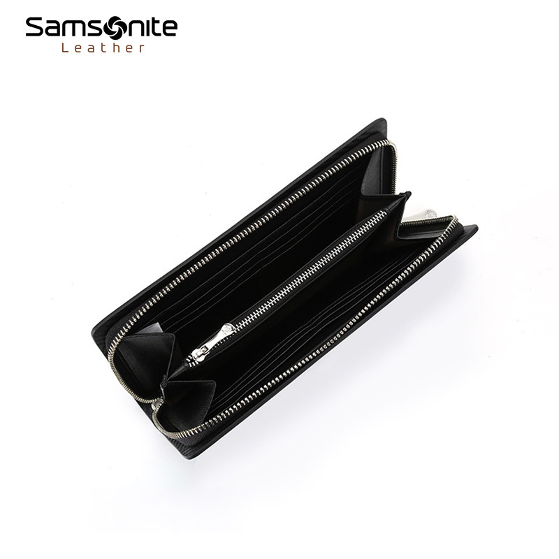 新秀丽男士牛皮革轻奢男款卡包钱包 新秀丽皮具男士包袋