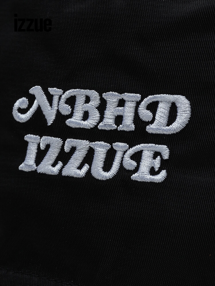 NHIZ izzue x NEIGHBORHOOD男款渔夫帽logo刺绣平顶盆帽0405S2I-图2