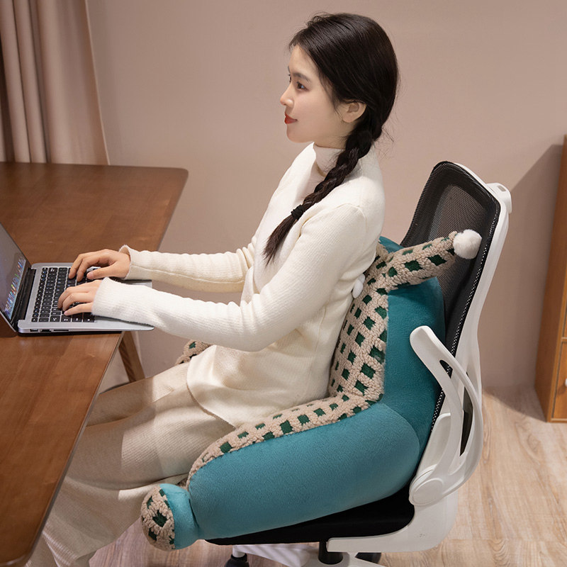 大坐垫办公室久坐靠垫坐垫腰枕一体半包围椅子学生宿舍屁股垫蒲团,淘宝优惠券,粉丝福利购,淘宝优惠卷