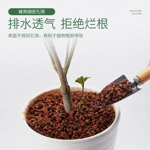 史丹利火山石颗粒红火山岩底砂天然多肉兰花专用养花红色铺面石 - 图2