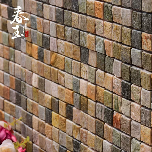 Натуральная сланцевая камень мозаика настенная украшение ванная комната кирпич телевизор фоновый фон стены мраморная вида на стена плитка 3D