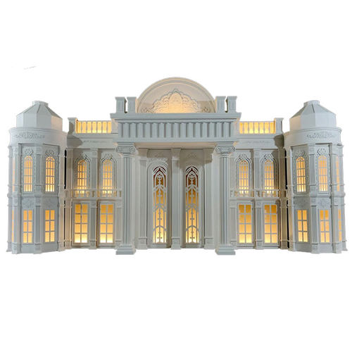 泡沫雕塑婚礼舞台背景城堡罗马柱拱门龙柱定制商场假山宴会厅装饰 - 图3