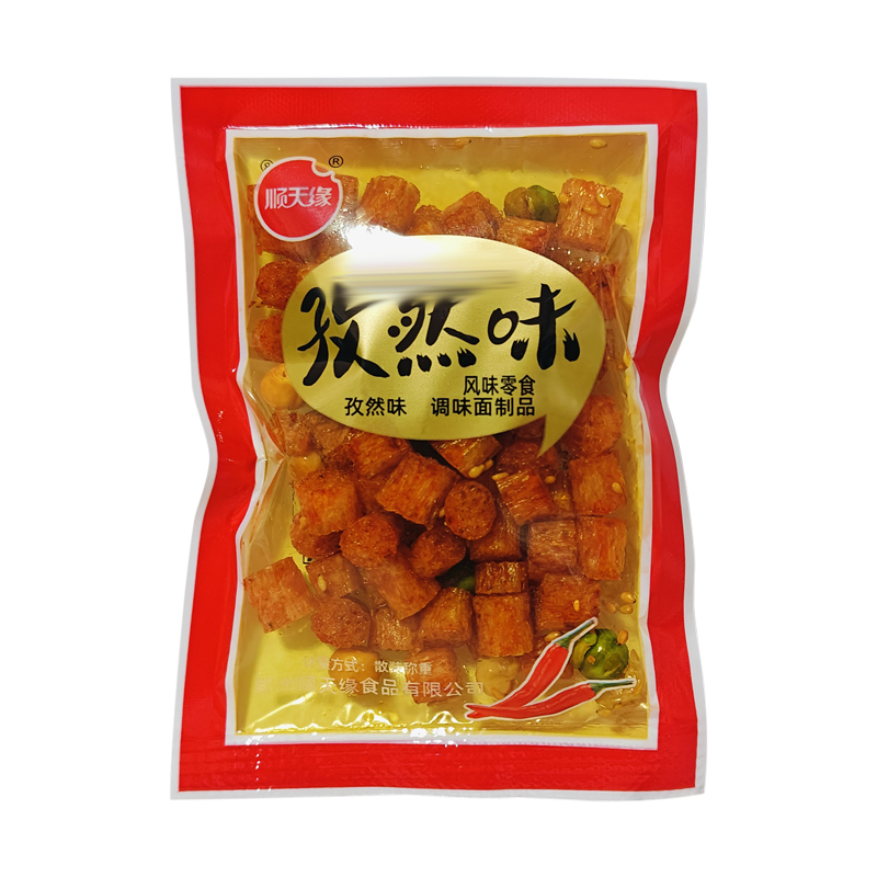 顺天缘孜然味调味面制品怀旧零食辣条辣片面筋零食小吃下酒菜-图3