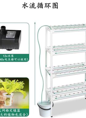 阳台管道式自动水培多层种菜机
