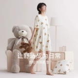 Мультяшная пижама, осенняя мягкая летняя юбка, комплект, большой размер