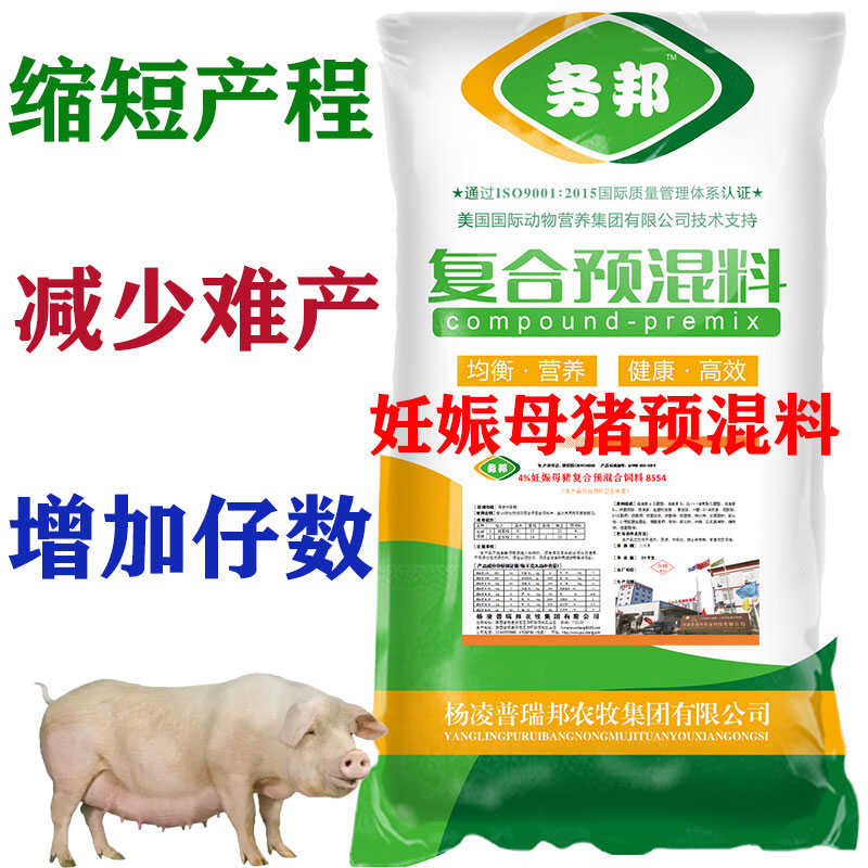 4%妊娠母猪预混料复合后备饲料怀孕多种维生素微量元素氨基酸养殖 - 图0