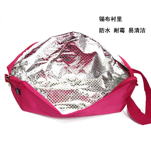 防水布洗漱包小号浴包双层浴兜洗澡包加厚健身女士男款手提洗澡篮 - 图2