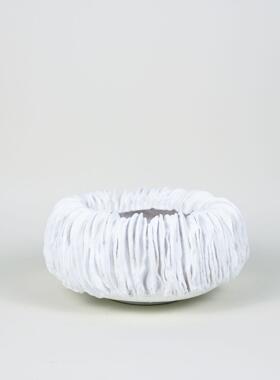 白色饰IEY立关体肌理纹树脂多瓣摆装饰书房桌面家居装品玄售楼件