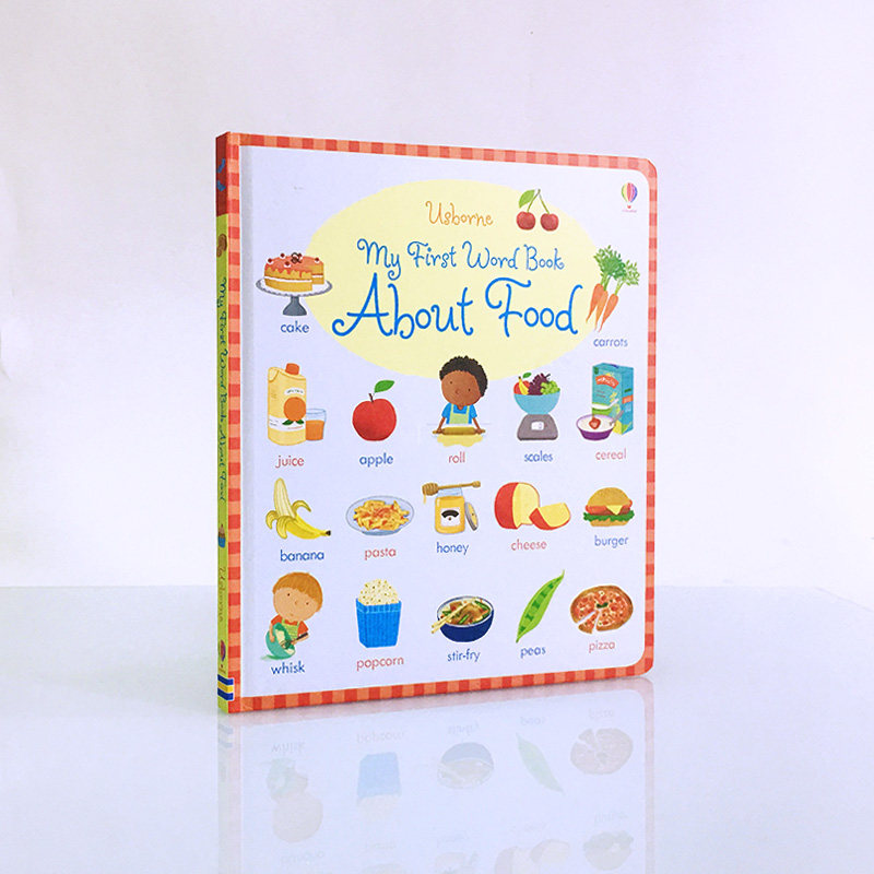 Usborne My first word book about food 尤斯伯恩旗舰店 我关于食物的单词书 幼儿英语启蒙绘本 早教纸板书 亲子共读 英文原版