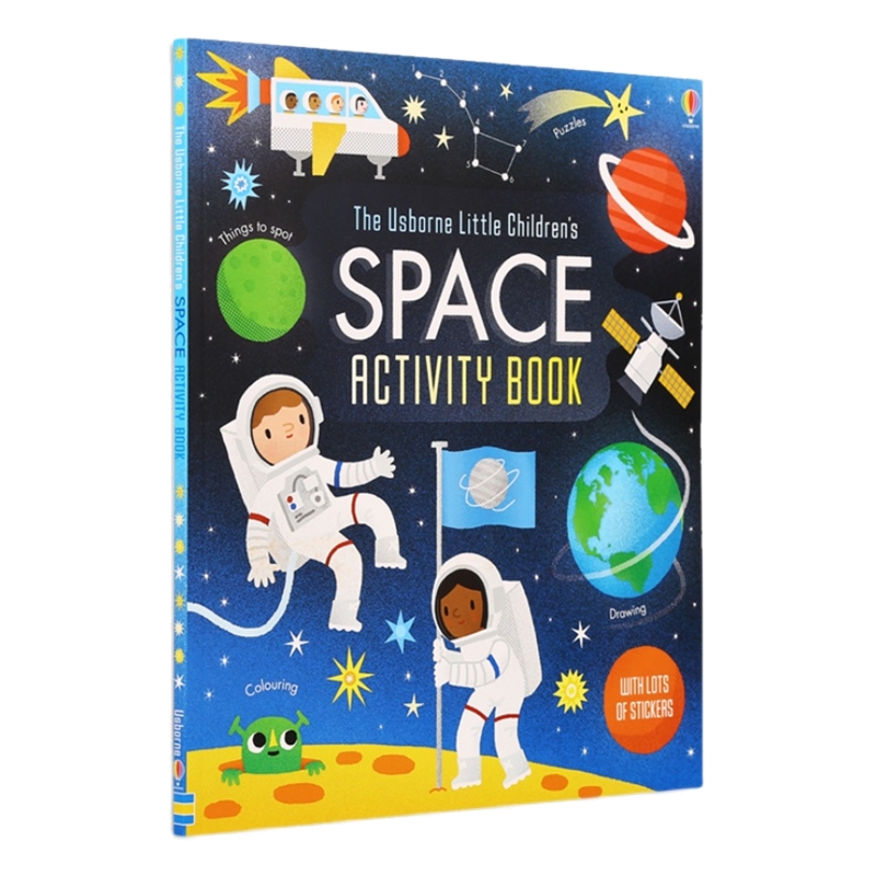 Usborne Activity Book Telling the Time Space Travel尤斯伯恩益智活动书时间概念数学基础幼儿英语启蒙英文原版-图3