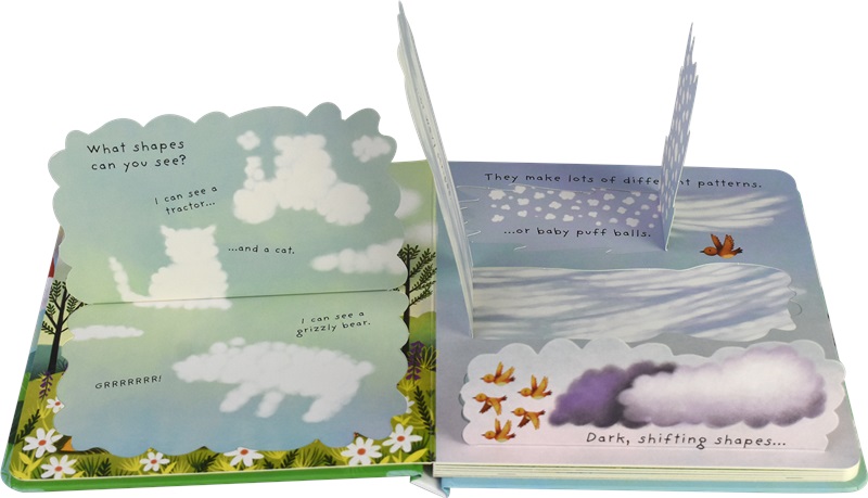 Usborne What are Clouds Lift-the-Flap什么是云 尤斯伯恩翻翻书幼儿问答系列科普认知图书原版进口英文单词幼儿早教英语启蒙绘本