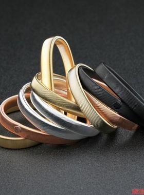 色环弹簧衬衣臂带男女袖子防滑套圈酒保拉紧带弹性手环装饰