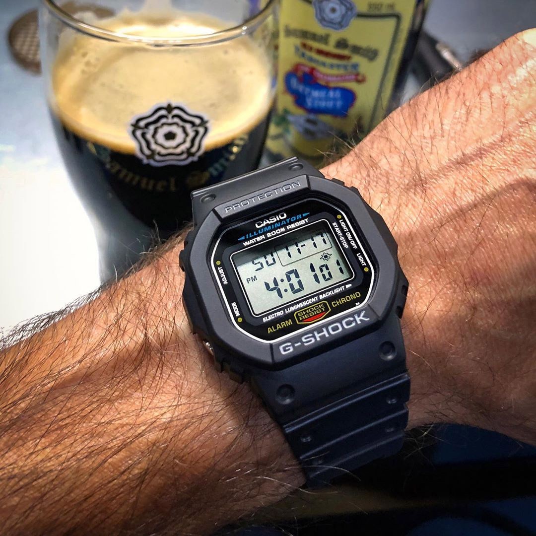 卡西欧G-SHOCK方块DW-5600BB/HR/SB/SK/GW-M5610/E-1A/7/MS手表 - 图1