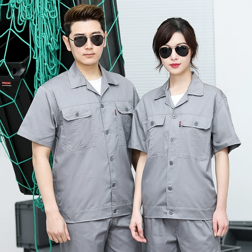 Хлопковый тонкий износостойкий комбинезон, короткий рукав, защита от ожогов, делается под заказ