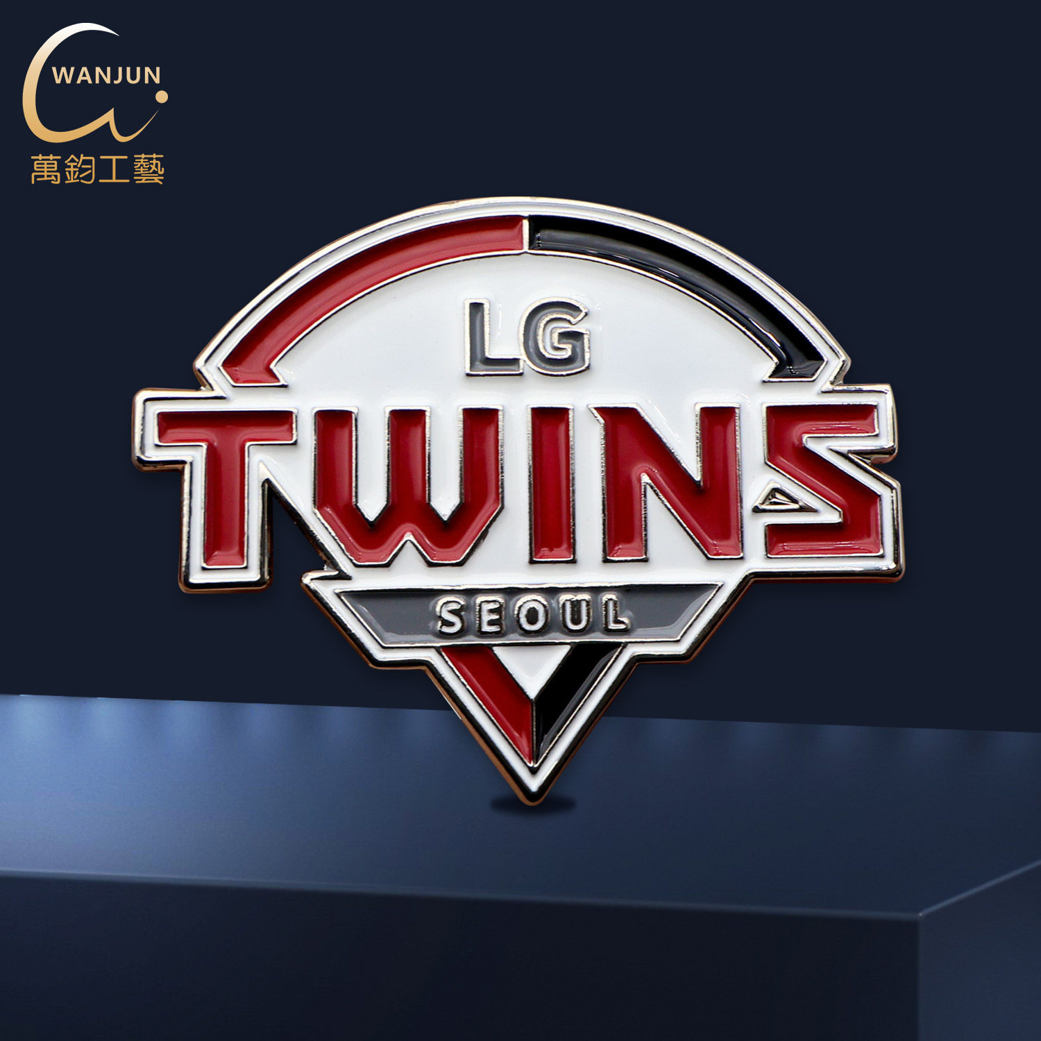 冰箱贴定制金属烤漆仿珐琅UV彩印韩国LG TWINS球队异形冰箱贴定制,淘宝优惠券,粉丝福利购,淘宝优惠卷