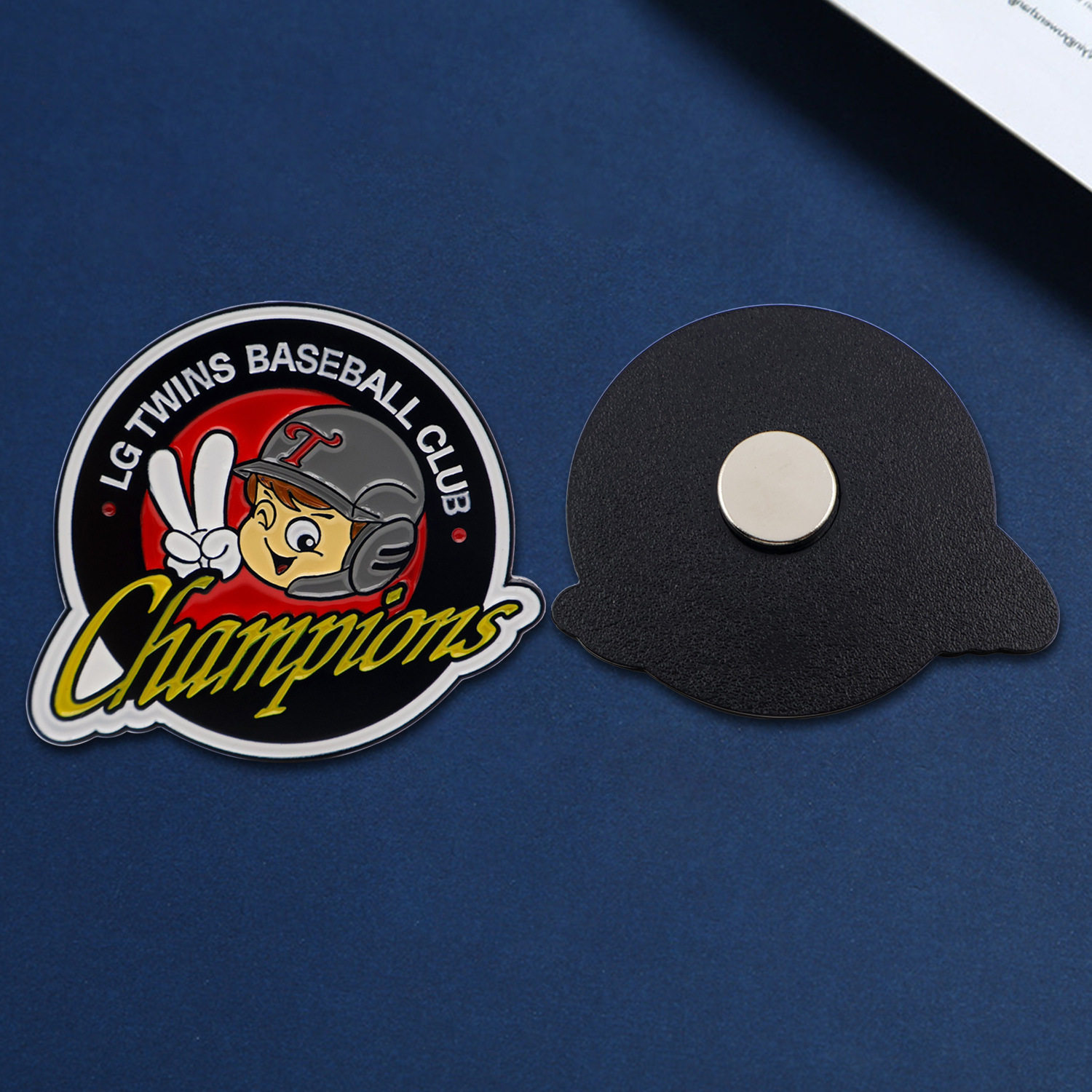 冰箱贴定制金属烤漆仿珐琅UV彩印韩国LG TWINS球队异形冰箱贴定制,淘宝优惠券,粉丝福利购,淘宝优惠卷