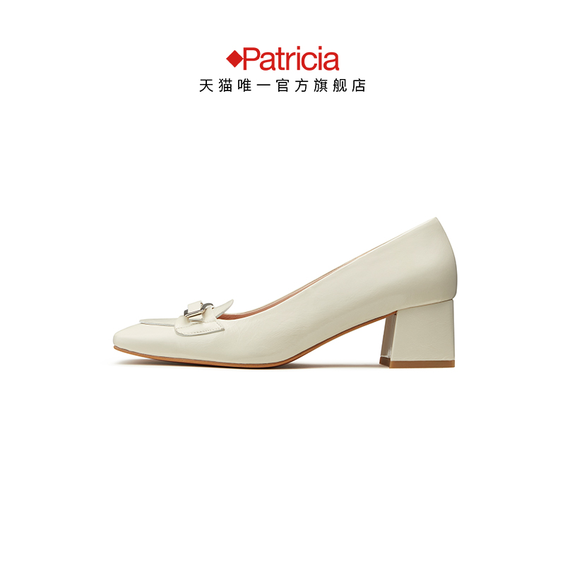 Patricia/帕翠亚西班牙原产进口2024春夏新品方头中跟女单鞋73312 - 图2