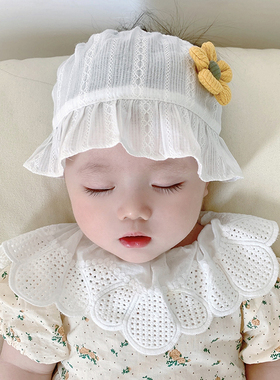 夏季薄款女宝宝护囱门护头囱帽