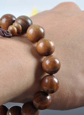 天然南美洲绿檀木手串