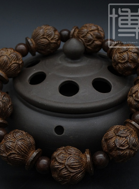 沉香木手串雕刻饰品文玩佛珠