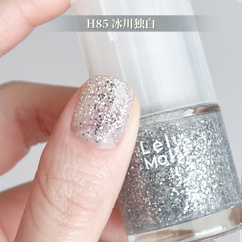 Lelmol细闪/偏光/亮片指甲油2025新款免烤亮闪闪爆闪金色银色极光,淘宝优惠券,粉丝福利购,淘宝优惠卷