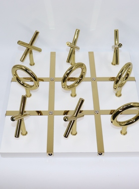 金属装饰摆件现代通用棋盘