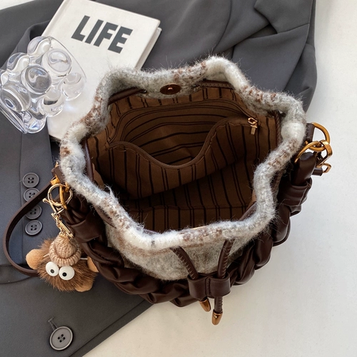 Демисезонная летняя вместительная и большая сумка на одно плечо, сумка через плечо, на шнурках