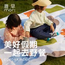 Deer Early Anti Tide Cushion Outdoor Oxford Picnic Mat Anti-Tide Mat Portable Waterproof Ground Mat Picnic Camping Out Mat