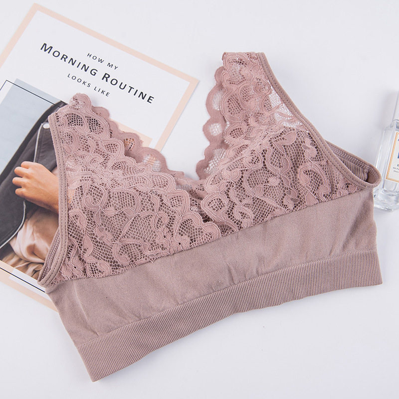 。枫之欣蕾丝美背裹胸无缝内衣女士 雯香姿抹胸