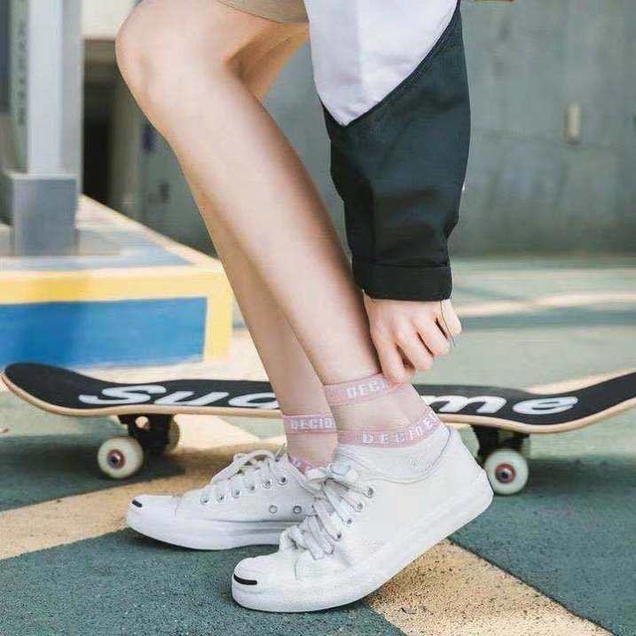 。酷美多春季爆款蕾丝边休闲棉袜 雯香姿短袜/打底袜/丝袜/美腿袜