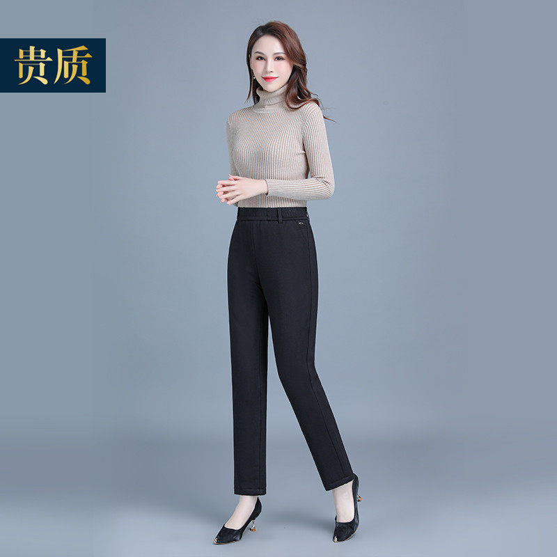 妈妈裤子女秋冬加绒加厚中老年直筒女裤外穿春秋中年女士蚕丝棉裤,淘宝优惠券,粉丝福利购,淘宝优惠卷