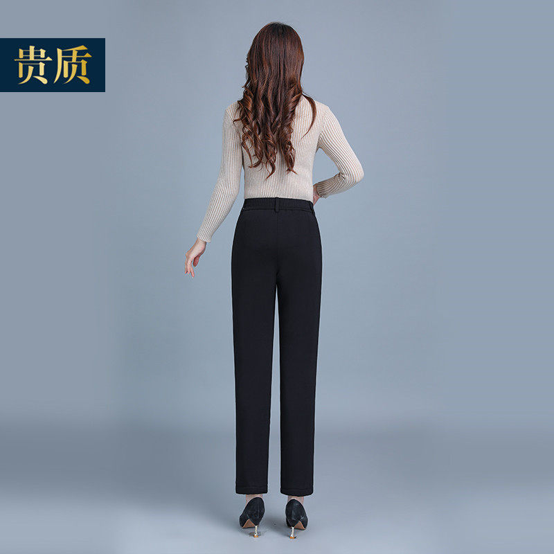 妈妈裤子女秋冬加绒加厚中老年直筒女裤外穿春秋中年女士蚕丝棉裤,淘宝优惠券,粉丝福利购,淘宝优惠卷
