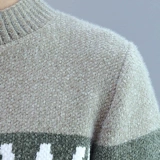 Трендовый золотой свитер, шерстяная приятная телу трикотажная футболка для школьников, увеличенная толщина