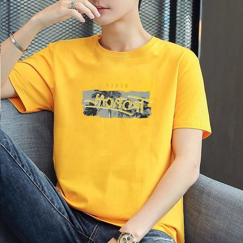 Мужская летняя трендовая футболка, короткий рукав, коллекция 2022, «Холодное сердце», подходит для подростков