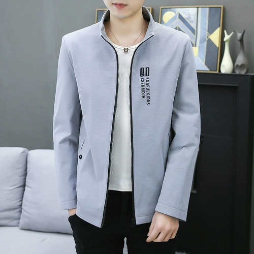 Мужская трендовая куртка для отдыха, 2021 года, осенняя, в корейском стиле