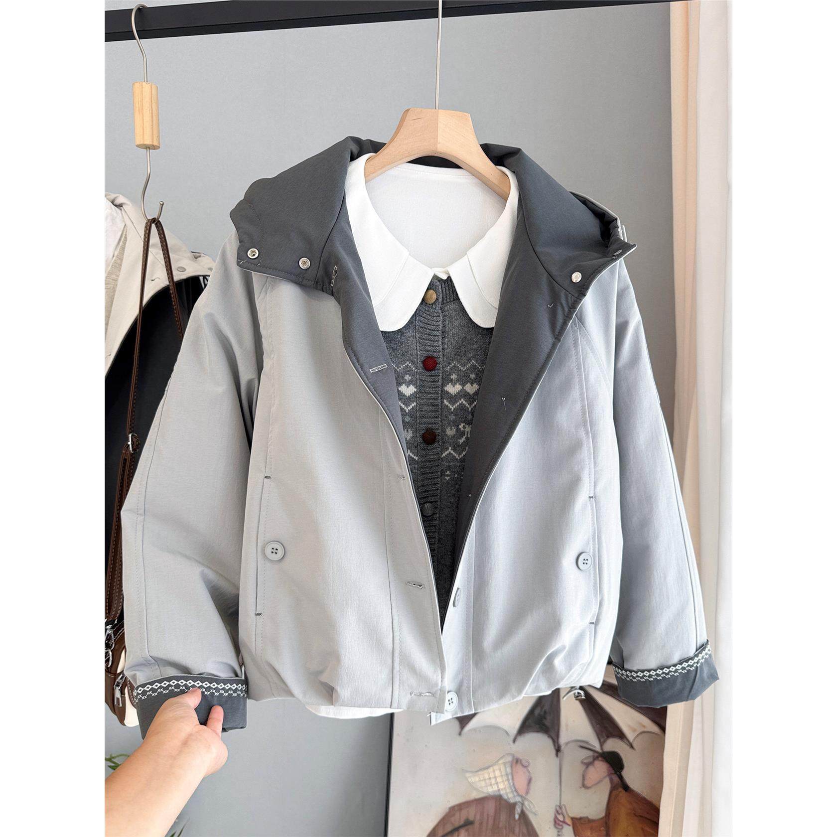 连帽短款棉衣棉服女秋冬新款韩版宽松显瘦上衣休闲刺绣加棉外套潮,淘宝优惠券,粉丝福利购,淘宝优惠卷